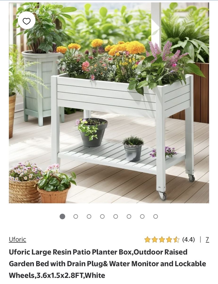 Brand New Mobile Elevated Raised Garden Bed (Self-Watering) – Fully Assembled!