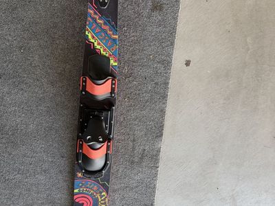 Connelly Vintage slalom Water Ski - Red & Black with Colorful Graphics