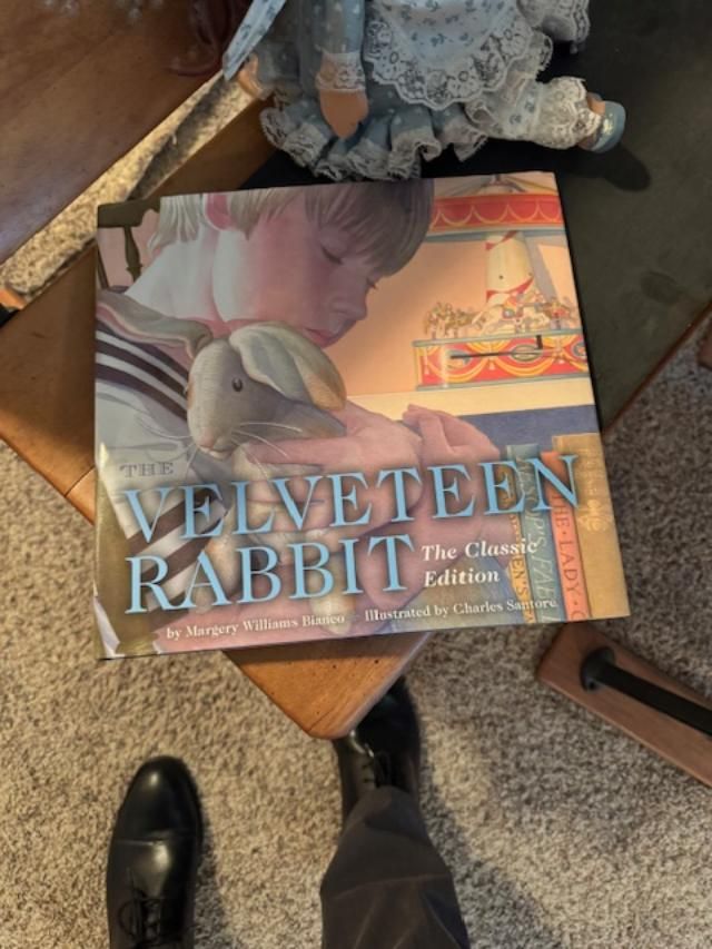 The Velveteen Rabbit – “The Classic Edition” illustrated by Charles Santore; vintage-style doll”