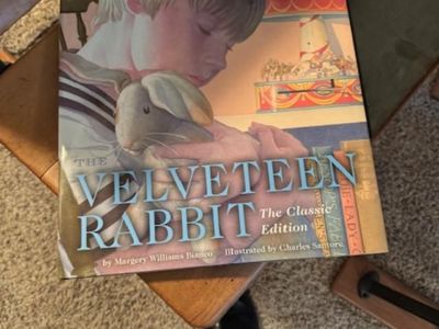 The Velveteen Rabbit – “The Classic Edition” illustrated by Charles Santore; vintage-style doll”