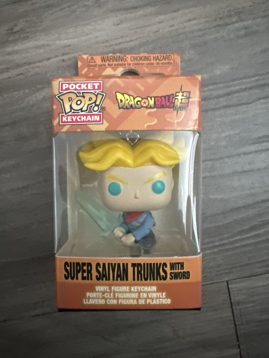 Funko Pocket Pop! Dragon Ball Super Saiyan Trunks with Sword Keychain