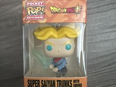 Funko Pocket Pop! Dragon Ball Super Saiyan Trunks with Sword Keychain