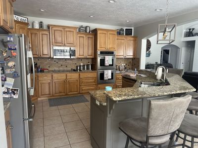 Ginger glazed maple Wood Kitchen Cabinets - Full Set with Uppers, Lowers, and Pantry