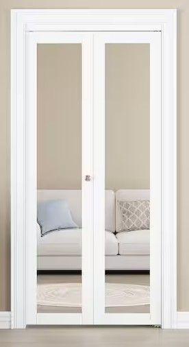 New - Interior Frosted Glass Bi-Fold Door,  See all Pictures