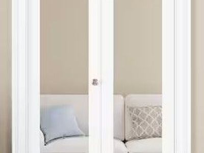 New - Interior Frosted Glass Bi-Fold Door, See all Pictures