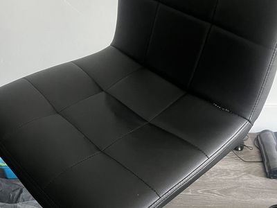 Bar Stools Set of 2, Thickened Seat Cushion Square Swivel Bar Stools with Back, Adjustable Height