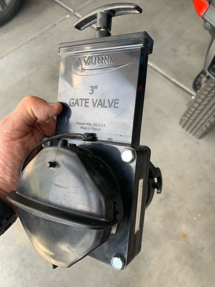 Valterra 3" Twist-On Waste Valve brand new with 2 covers.