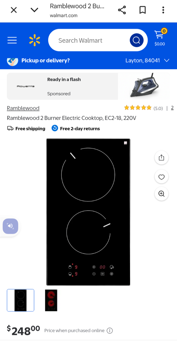 Induction cooktop new in box with hardware and manual