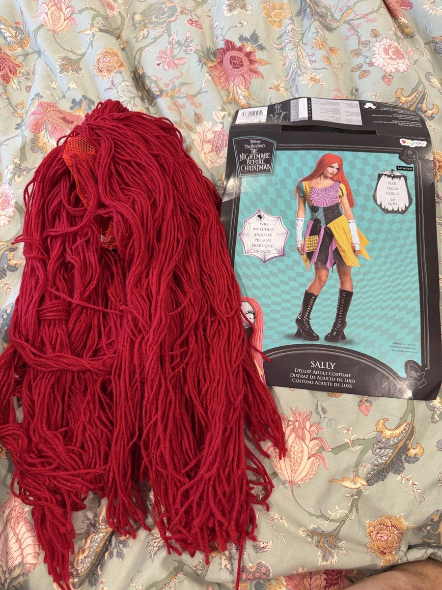 The Nightmare Before Christmas Sally Costume Wig