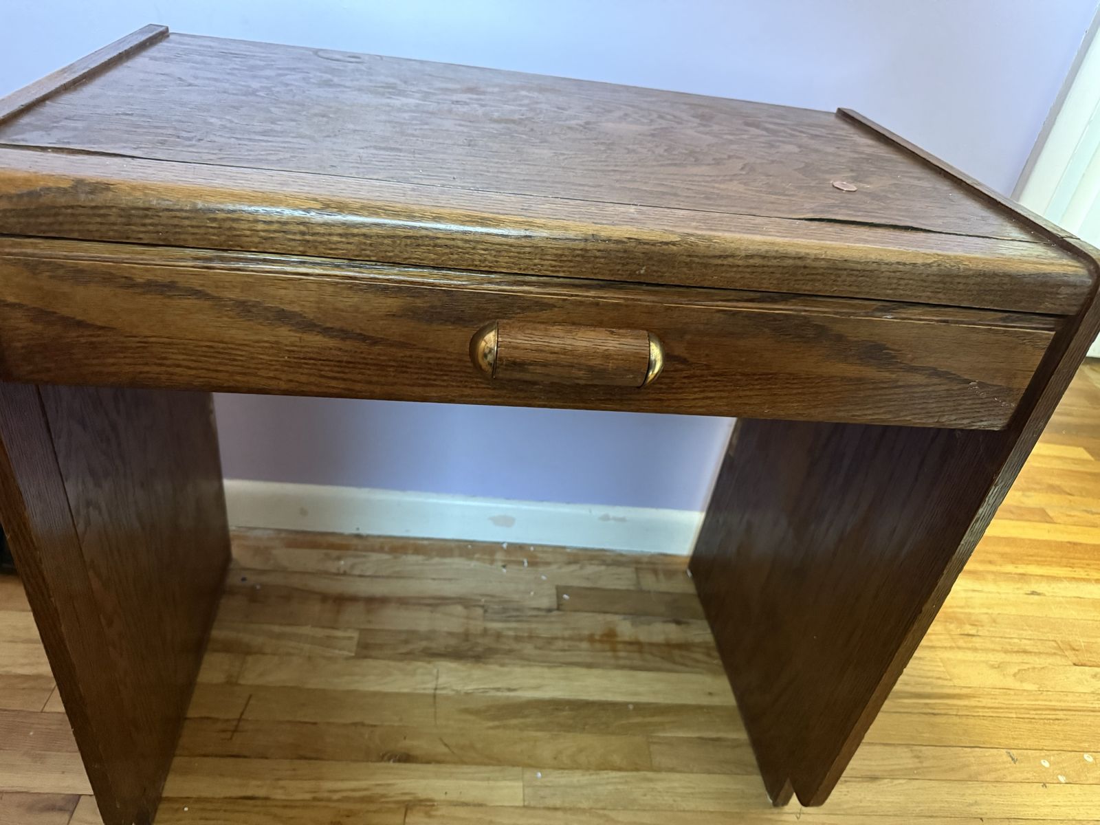 Solid wood desk