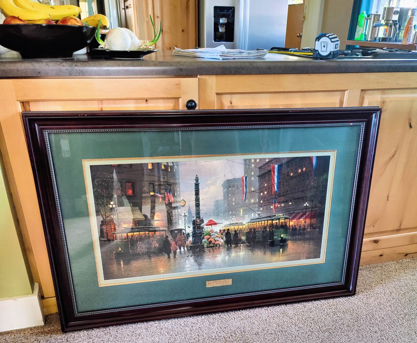 G. HARVEY Signed & Numbered "San Francisco Market Street" - HUGE 46" Frame