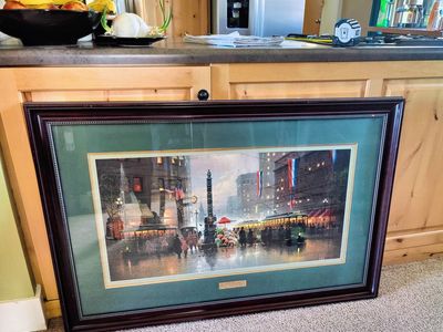 G. HARVEY Signed & Numbered "San Francisco Market Street" - HUGE 46" Frame