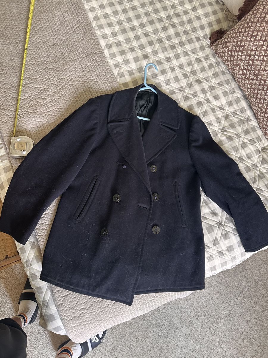 Authentic Vintage Navy Peacoat