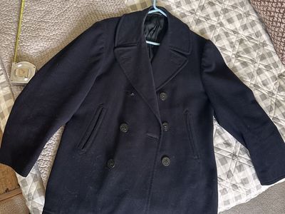 Authentic Vintage Navy Peacoat
