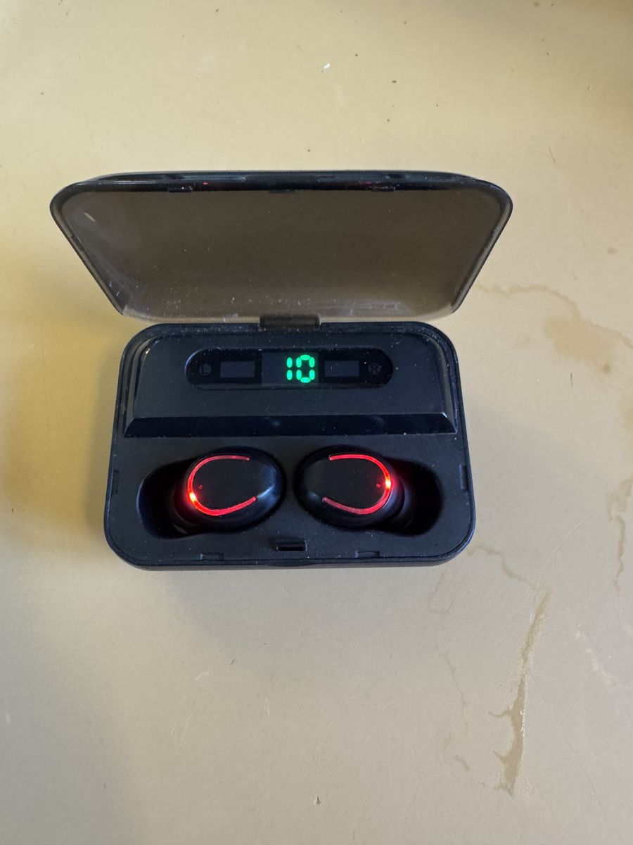 Wireless Earbuds w/ Charging Case + Battery Pack