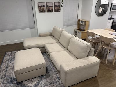 Couch IKEA KIVIK with ottoman