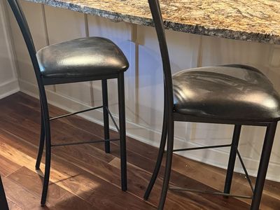 Set of 2 Bar Height Stools — Like New — $85