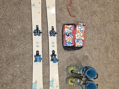 Rossignol Savory7 Touring Skis 162cm with Plum Yak Bindings, 37.5 Scarpa Boots & G3 Skins Set
