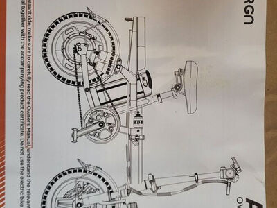 Brand New! Unassembled INSDRGN Electric Bike 14" Folding wheels