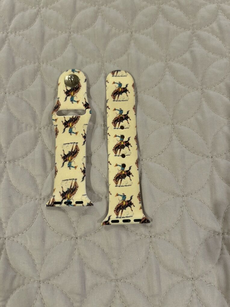 Bucking Bronco Horse Silcone 40 MM Watch Bands