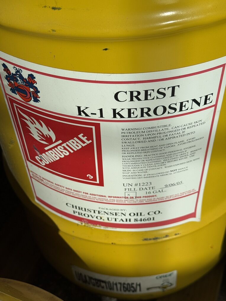 16 Gallon Drums Of K1-Kerosene