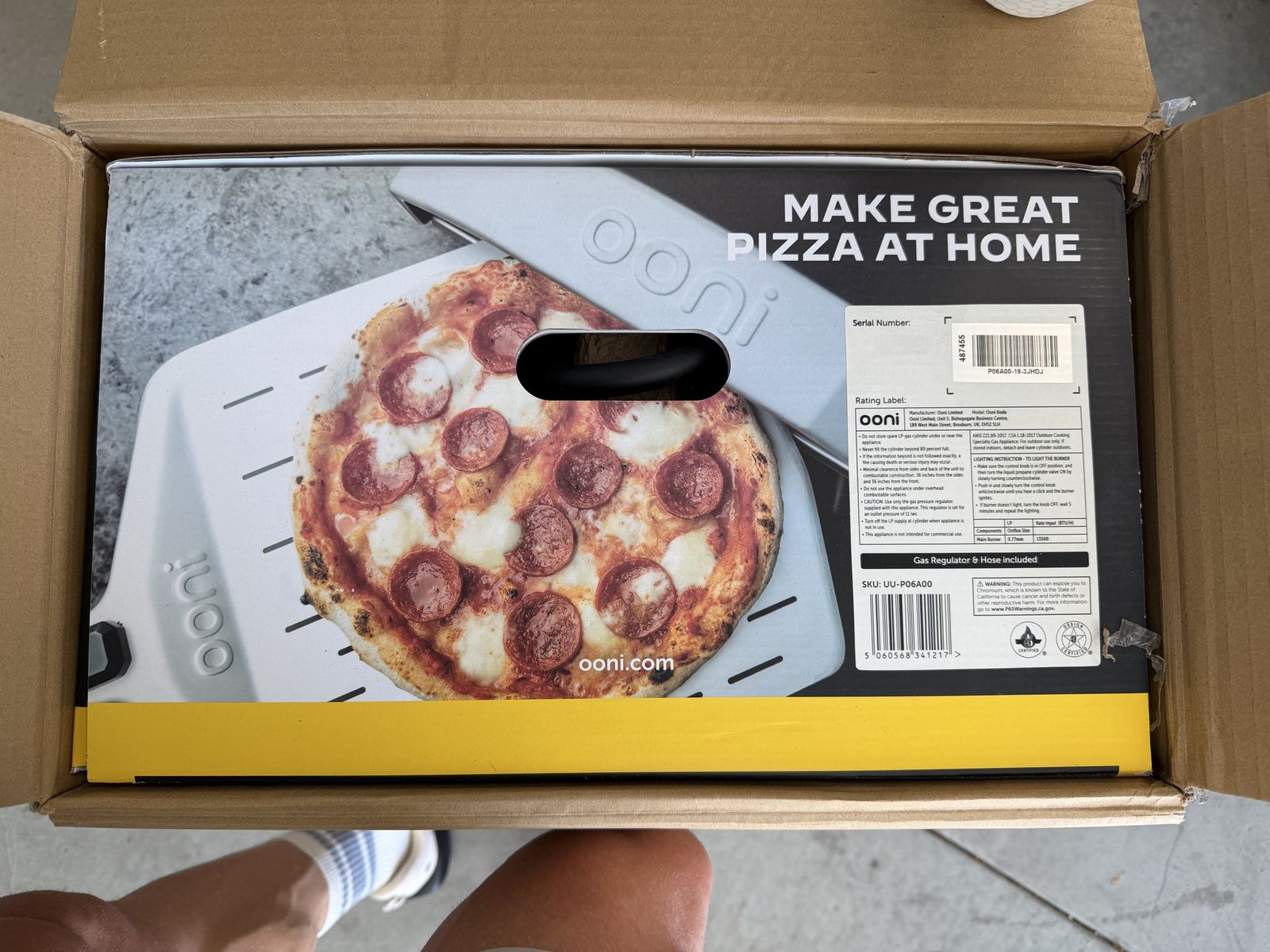 Ooni koda 12” pizza oven. Brand new