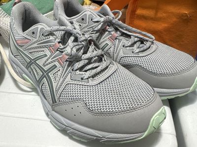 ASICS GEL-Venture 8 Women's Running Shoes - Gray/Pink/Mint - Size 7