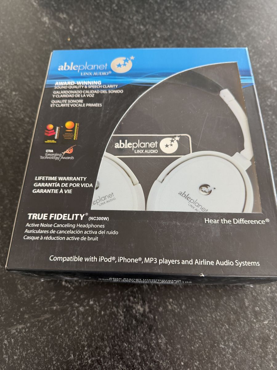 Ableplanet True Fidelity active noise canceling headphones NC300W