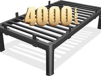 18 Inch Metal Twin Bed Frames with Heavy Duty Steel Support