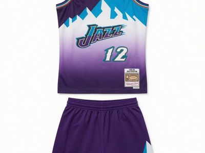 Mitchell & Ness John Stockton Utah Jazz 'Mountain' Throwback Jersey & Shorts Set - M/XL