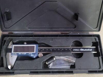 Auto-Cal Electronic Caliper with 6"/150mm Range