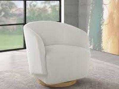 Henredon Murphy 2314C-6033B-80 Swivel Boucle Chair, Cream 1695459 #105396