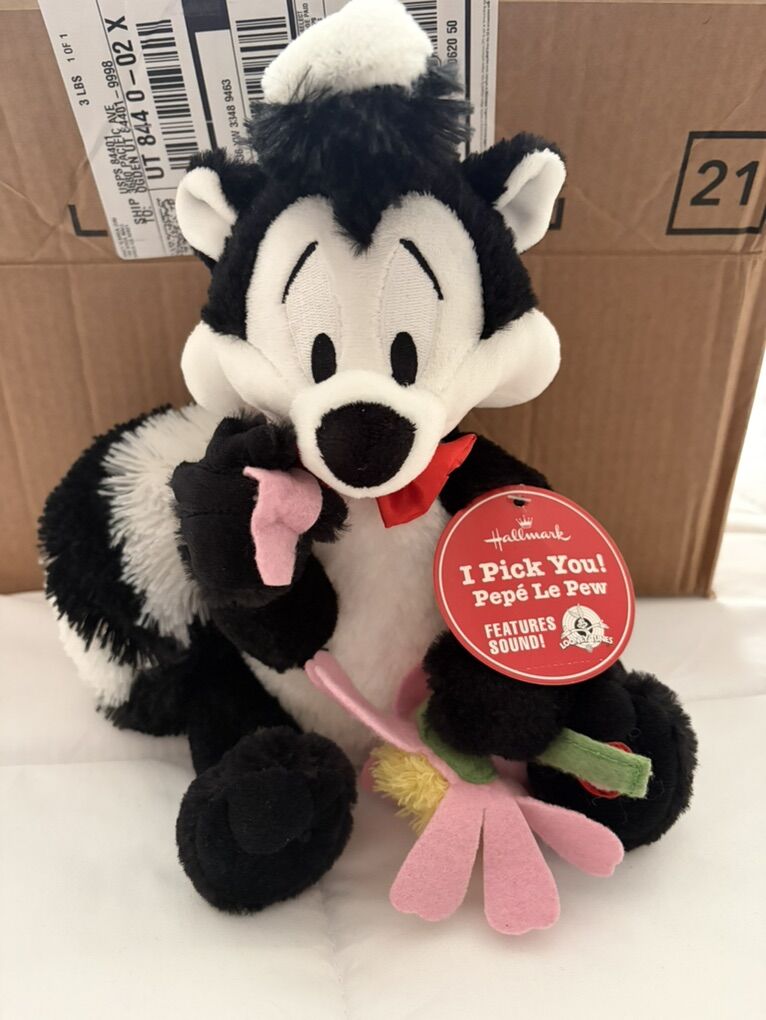 Pepe Le Pew Valentines Stuffed Animal