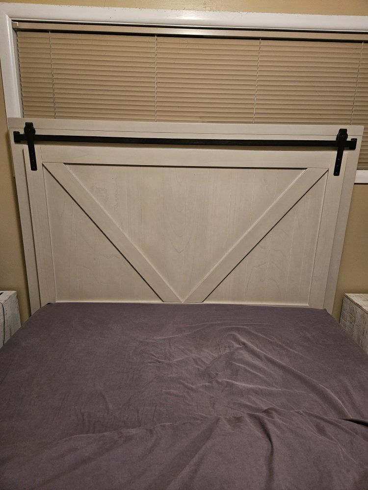 Queen headboard farmhouse, industrial