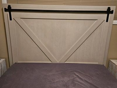 Queen headboard farmhouse, industrial