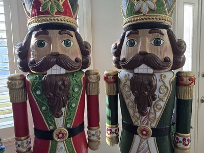6ft Christmas Nutcracker hand painted
