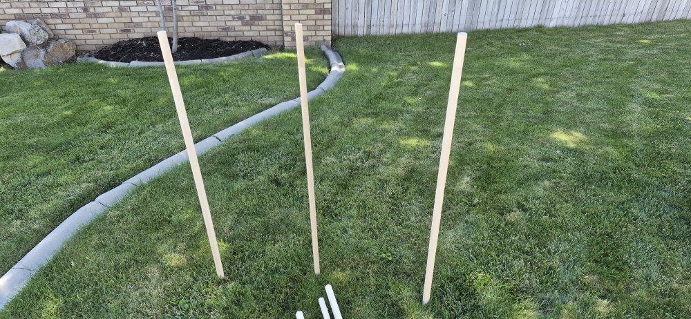 4' Maple stakes for wedding.