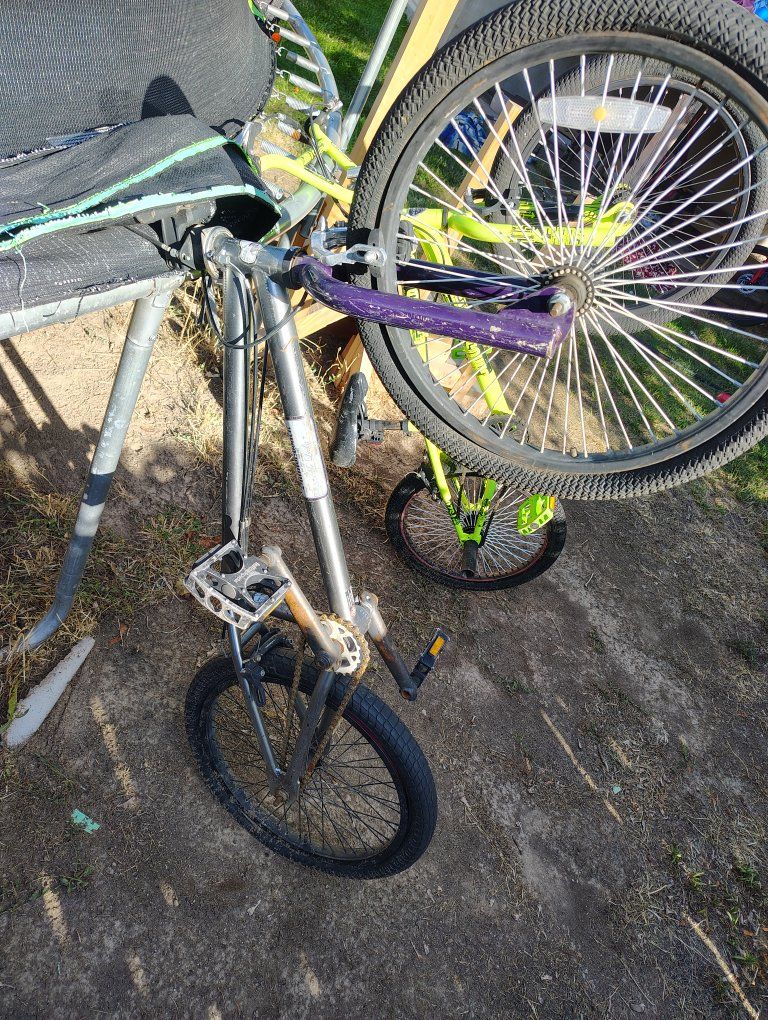 Diamondback Mr. Lucky BMX Bike Full Chromoly Grey both bikes