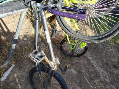 Diamondback Mr. Lucky BMX Bike Full Chromoly Grey both bikes