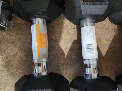 CAP Barbell Coated Hex Dumbbell Weight 15lbs