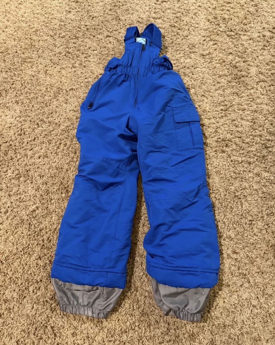 Iceburg Outerwear Blue Kids Ski Bib Snow Pants Size Medium (6)