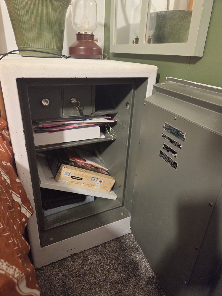 Heavy bedside safe