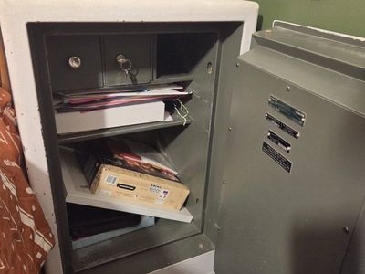 Heavy bedside safe