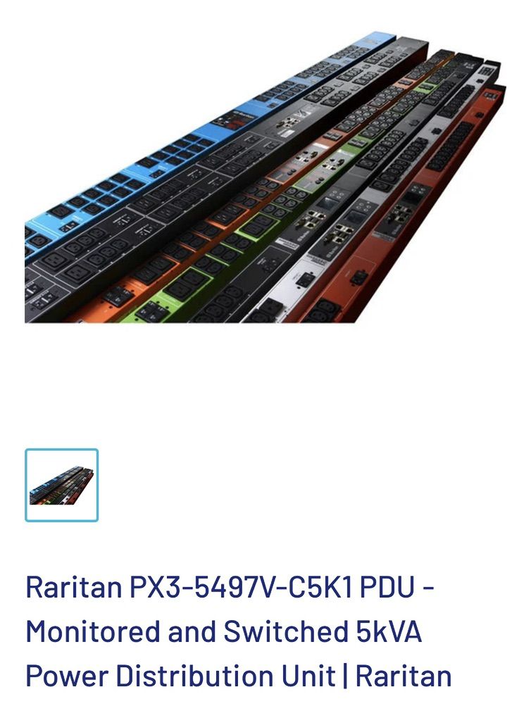 Raritan PDU Inteligent server power distribution