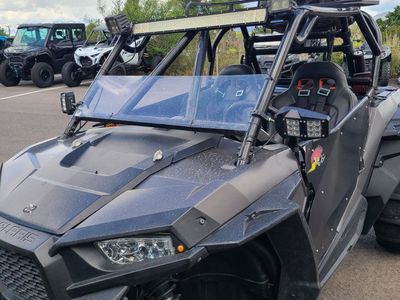 Polaris RZR Side-by-Side UTV - Paddle Tires, Light Bar, Roof Rack & Racing Seats