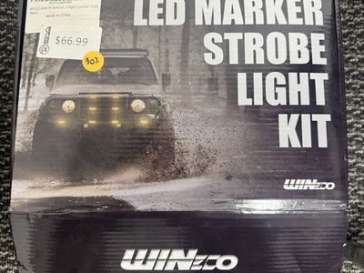 LED strobe lights green/white