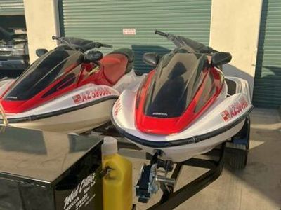 2003 Honda AquaTrax 3-Person Wave Runners with Trailer