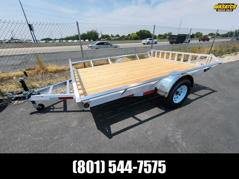2026 Baughman 7X10 AS Angled Side Aluminum Utility Trailer