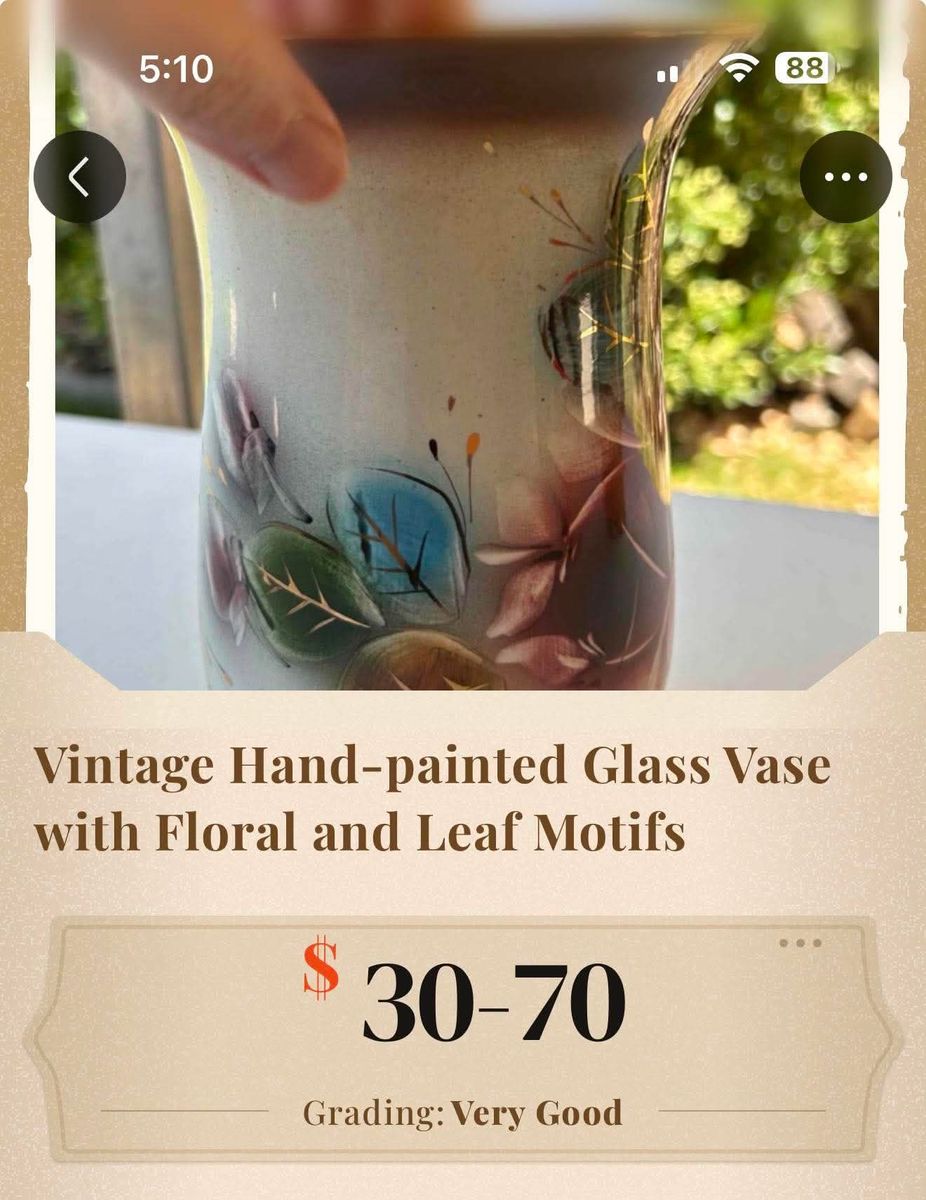 Hand painted vase