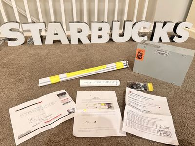 Authentic Starbucks LED Channel Letter Sign – Complete Commercial Sign Package